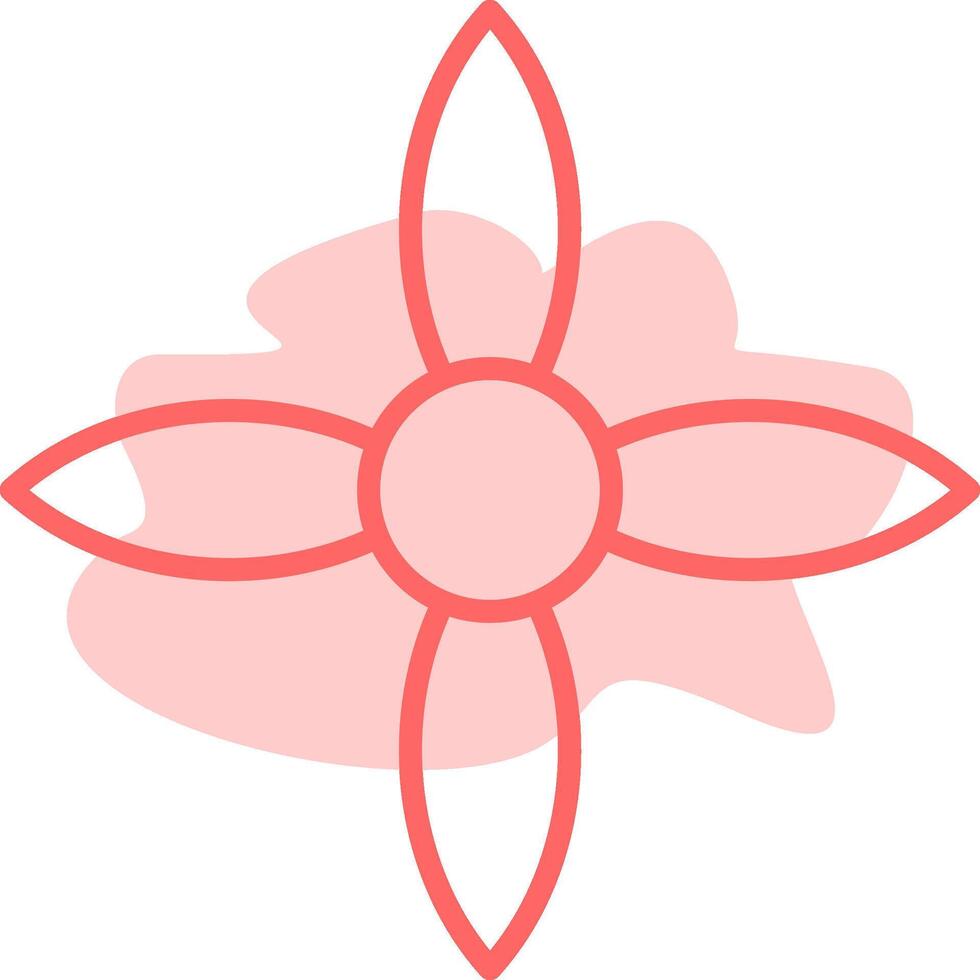 Ixora Colorful Icon vector