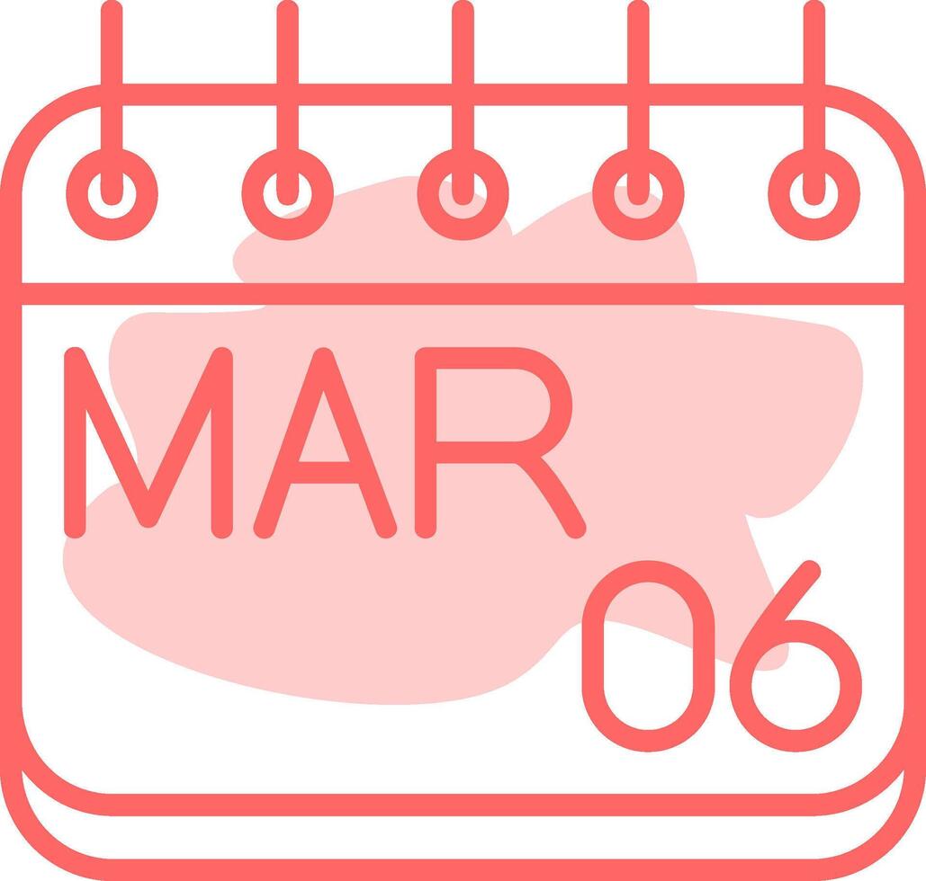 March Colorful Icon vector