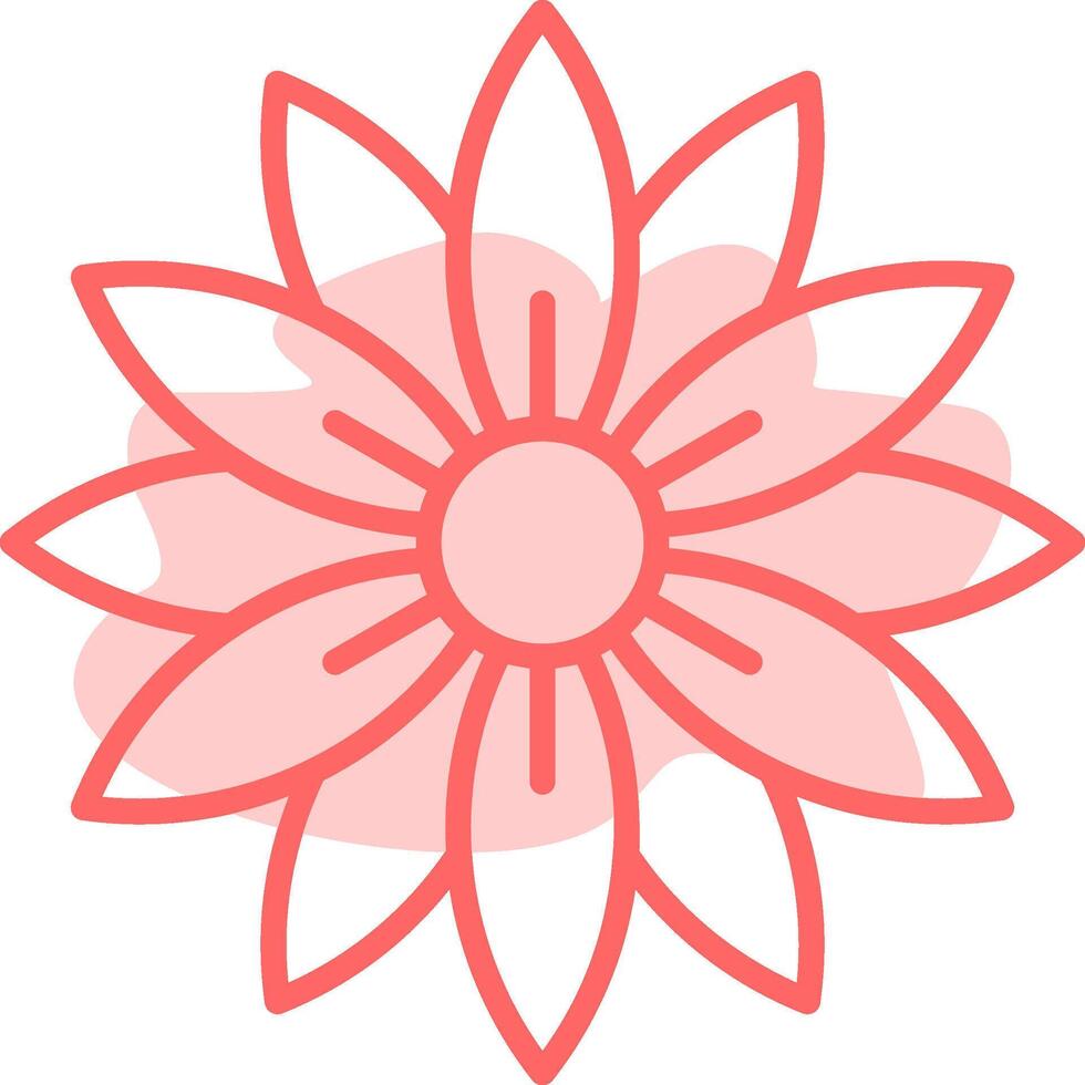 Aster Colorful Icon vector