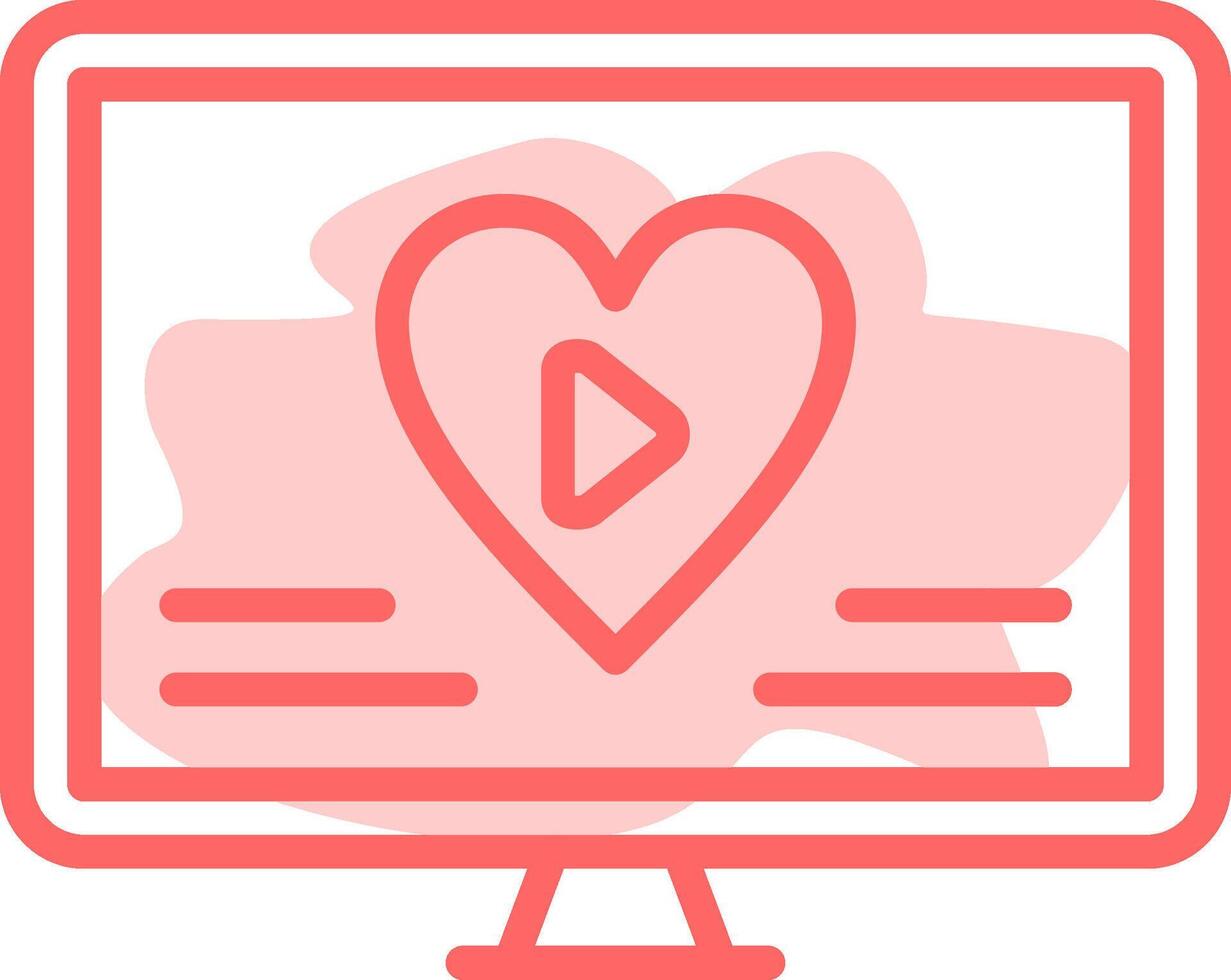 Wedding Movie Colorful Icon vector