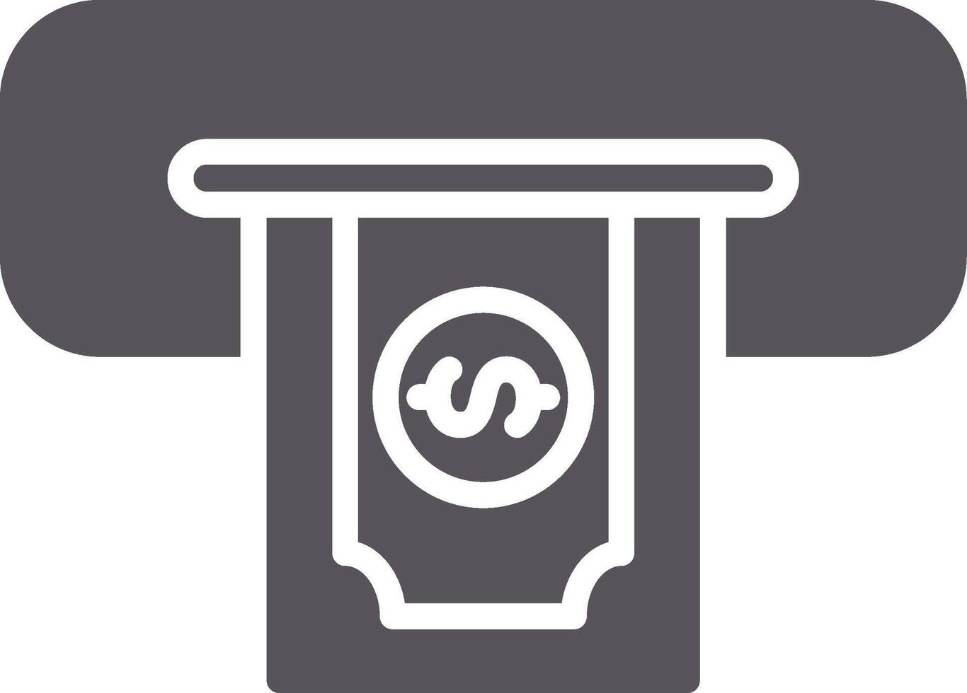 Cash Withdraw Colorful Icon vector