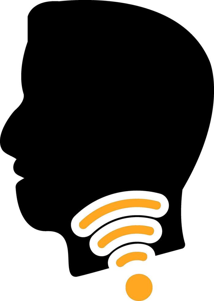Hoarseness Colorful Icon vector