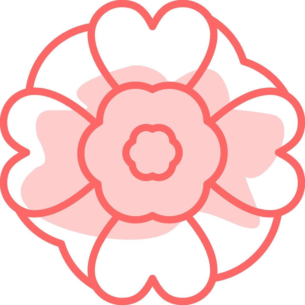 Mint Marigold Colorful Icon vector