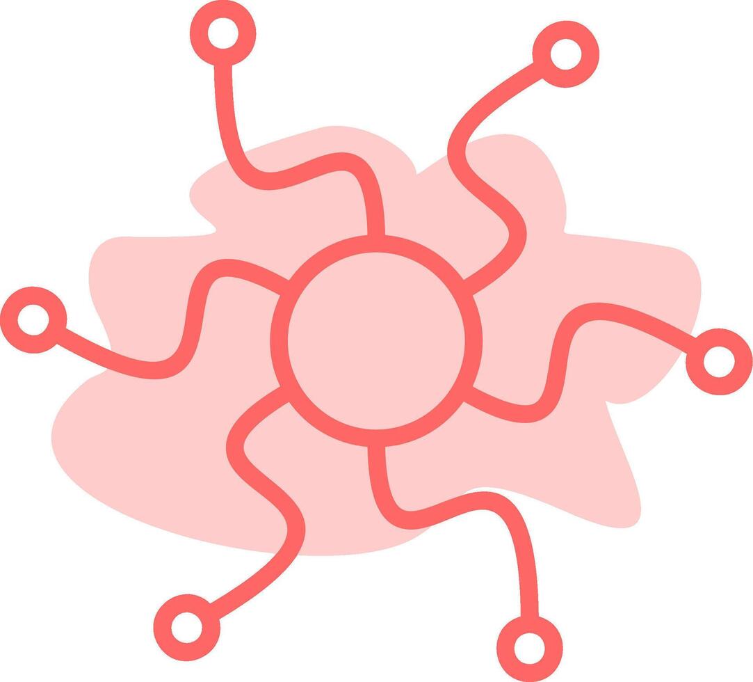 Mind Map Colorful Icon vector