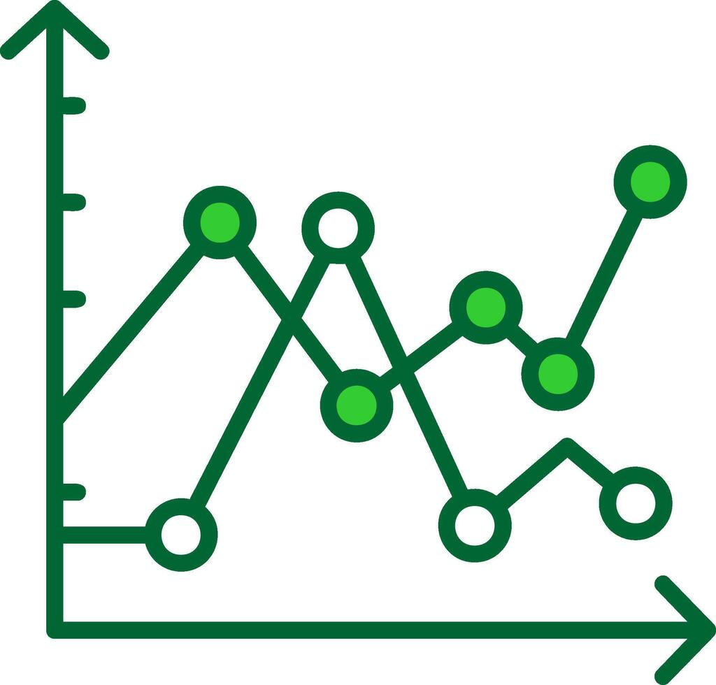 Bar Chart Colorful Icon vector