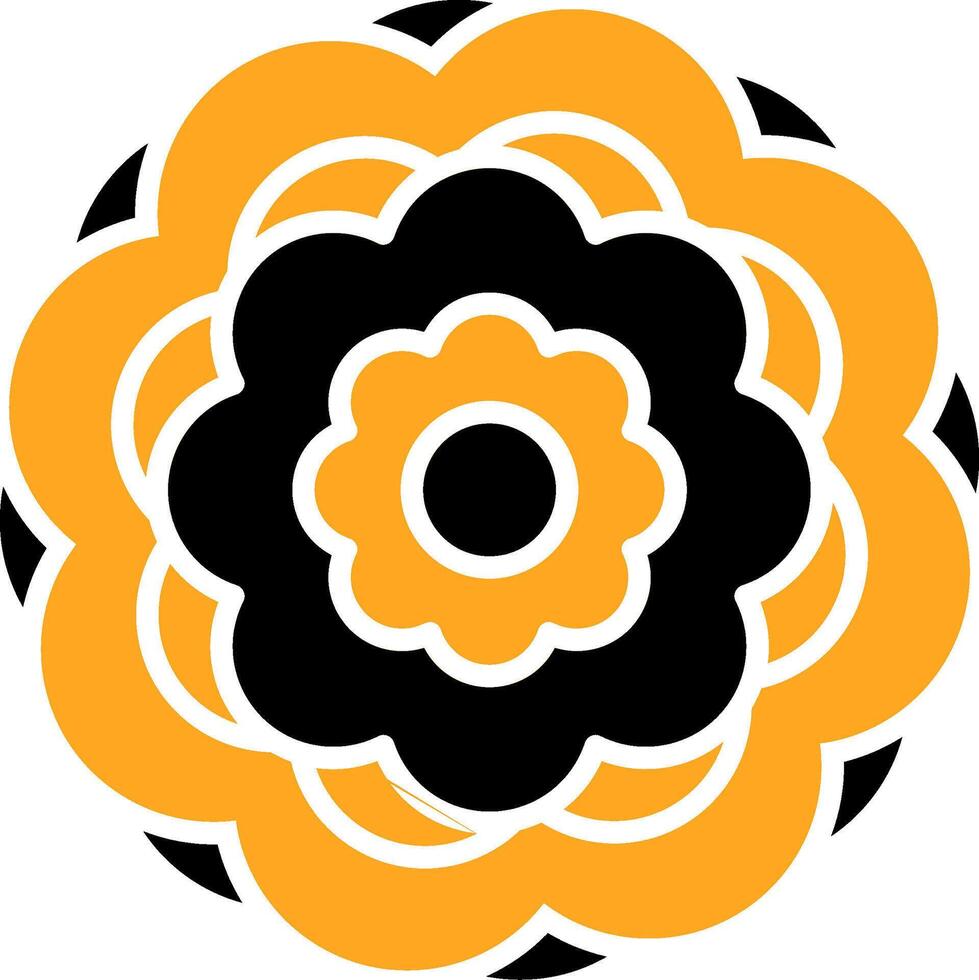 Peony Colorful Icon vector