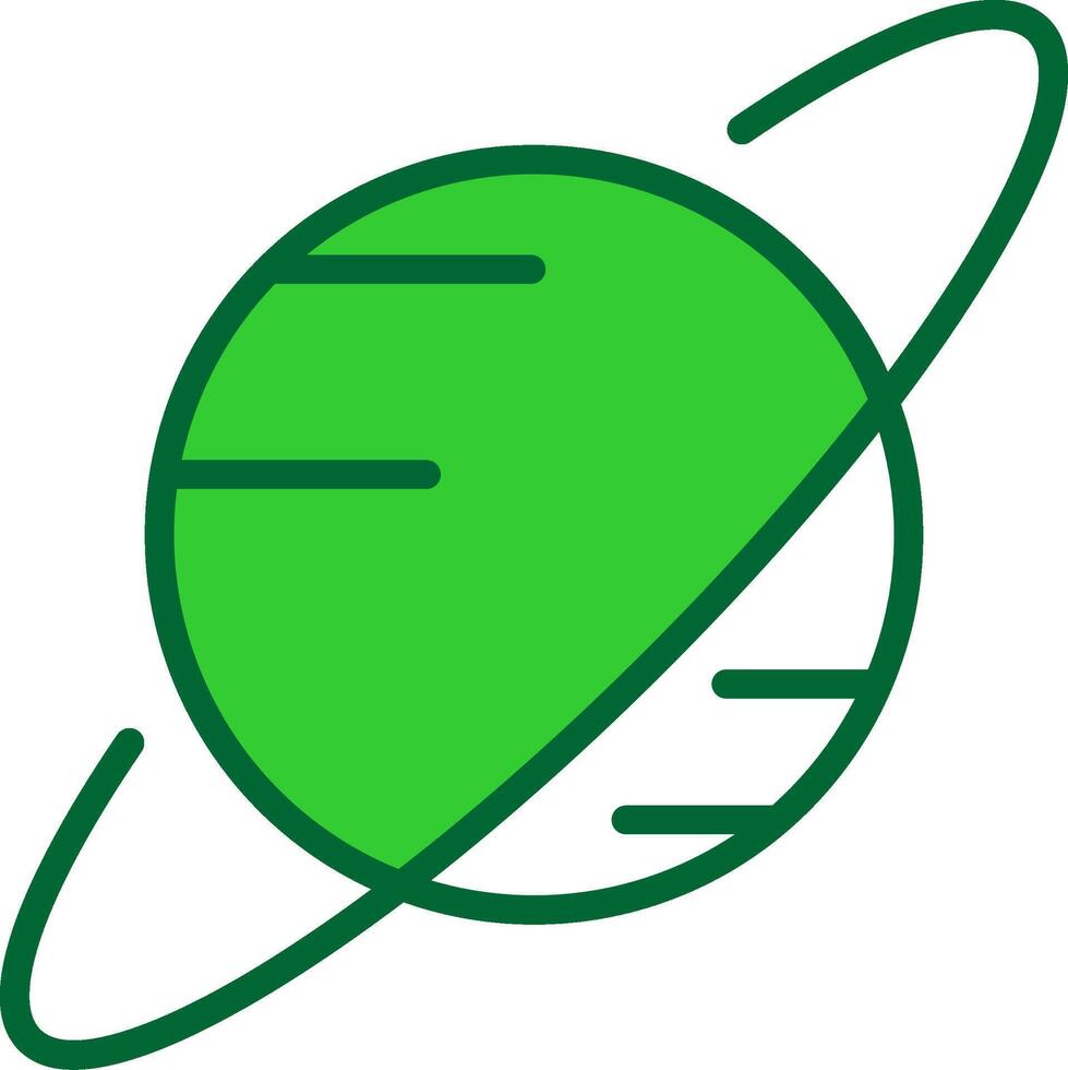 Saturn Colorful Icon vector