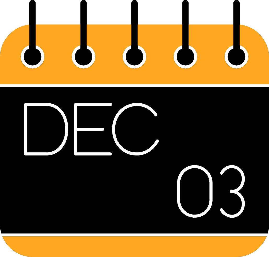 December Colorful Icon vector