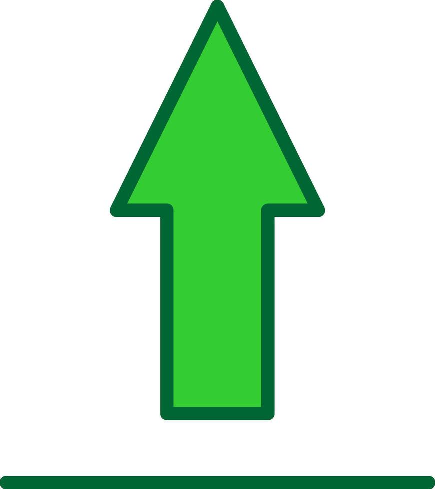 Up Sign Colorful Icon vector