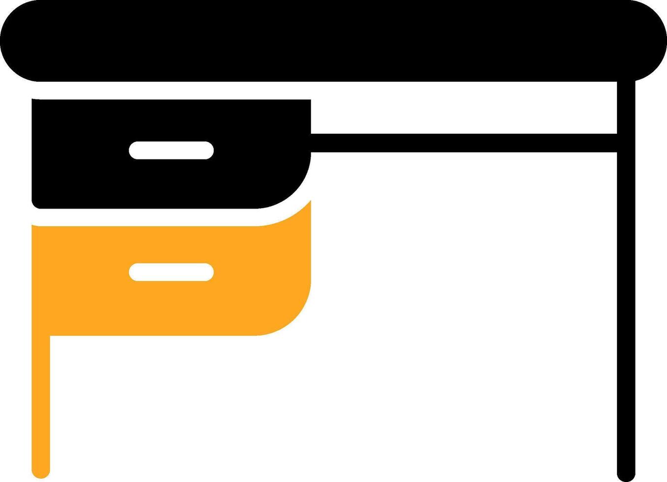 Desk Colorful Icon vector