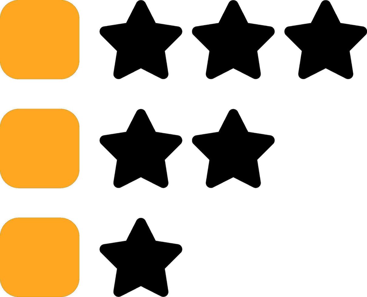 Rating Colorful Icon vector