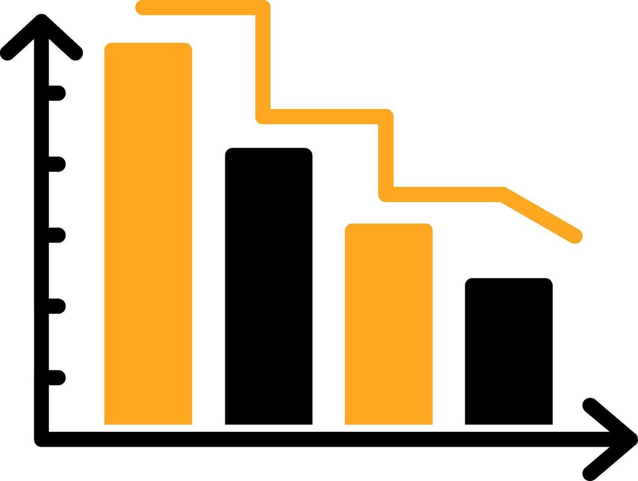 Chart Bar Colorful Icon vector