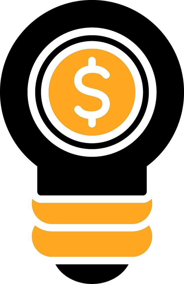Light Bulb Colorful Icon vector