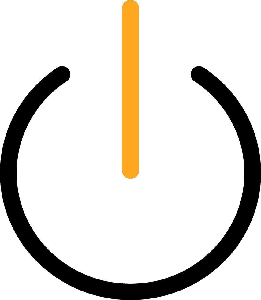 Turn On Colorful Icon vector