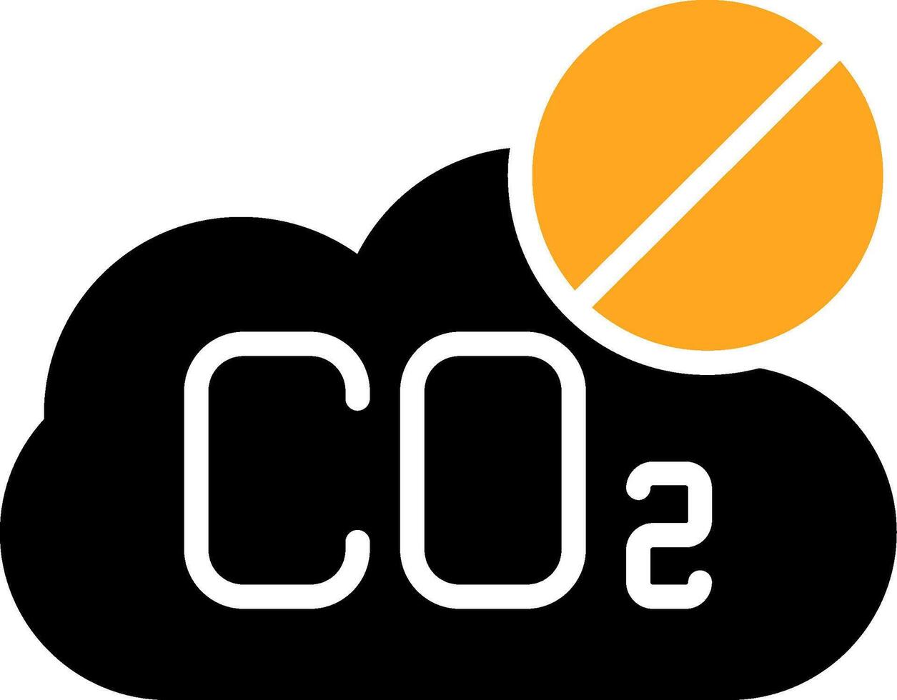 No CO2 Colorful Icon vector