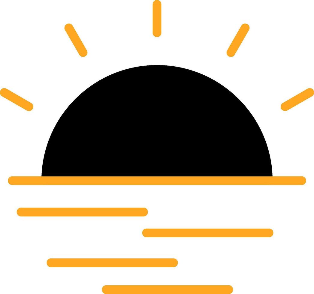 Sunrise Colorful Icon vector