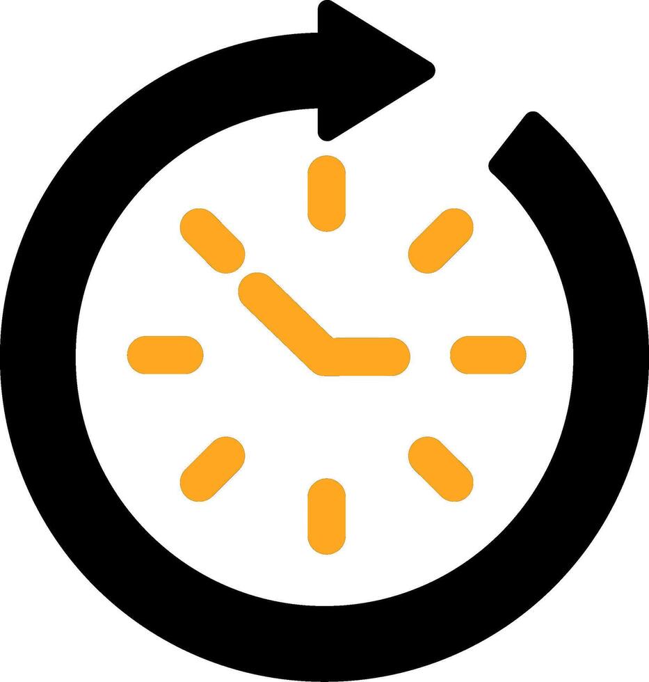 Time Management Colorful Icon vector