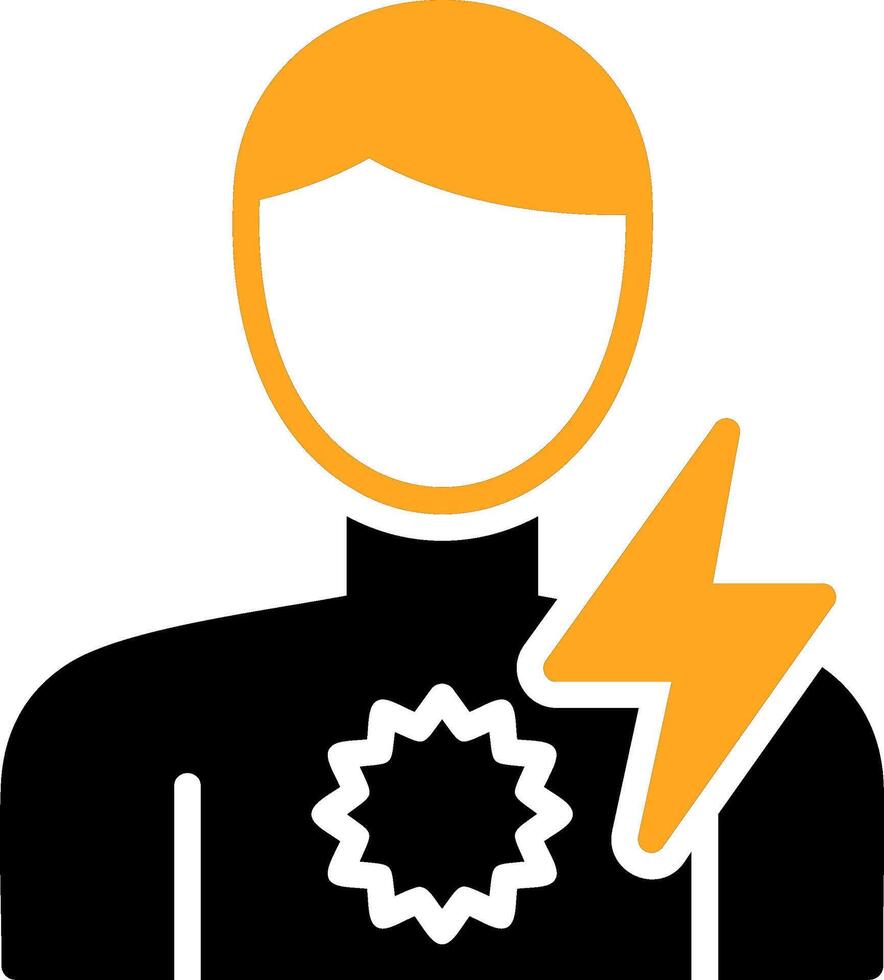 Chest Pain Colorful Icon vector