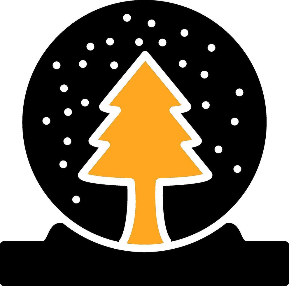 Snow Globe Colorful Icon vector