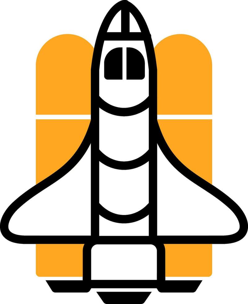 Spaceship Colorful Icon vector