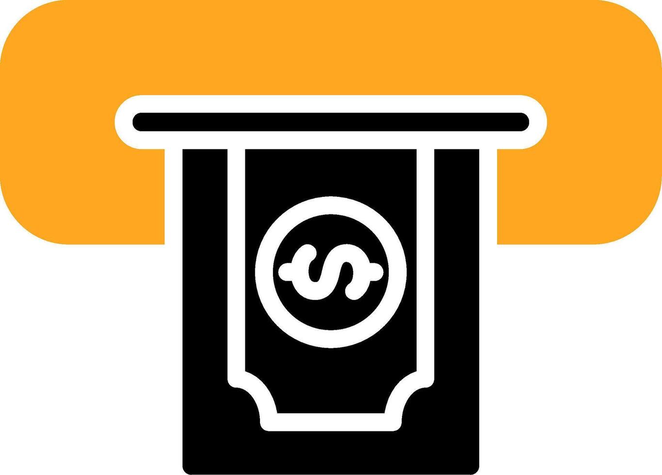 Cash Withdraw Colorful Icon vector