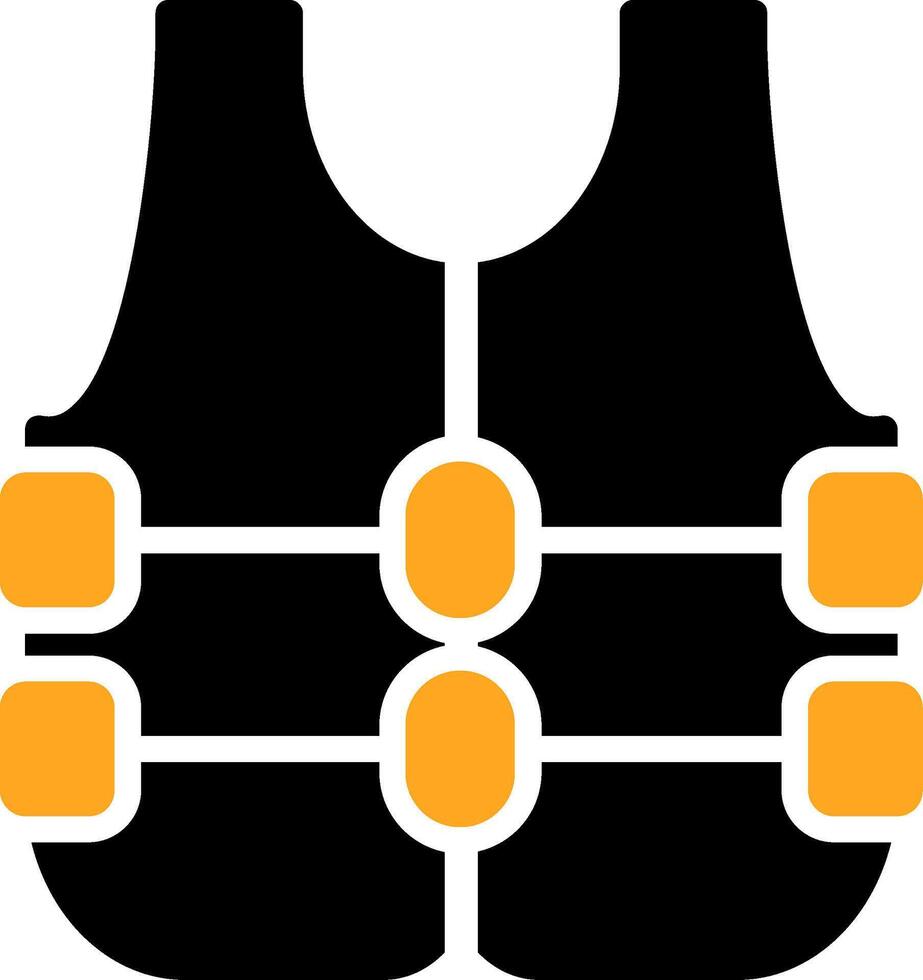 Vest Colorful Icon vector
