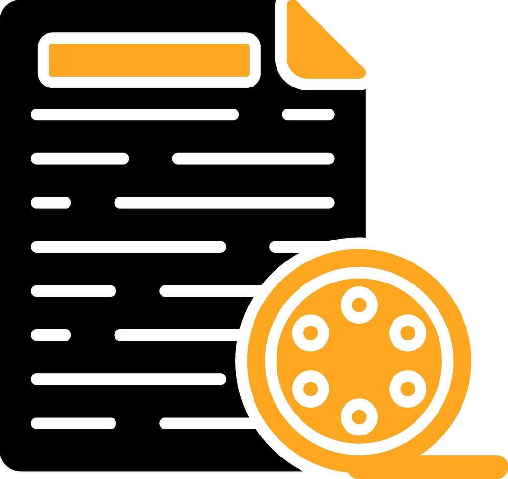 Transcript Colorful Icon vector