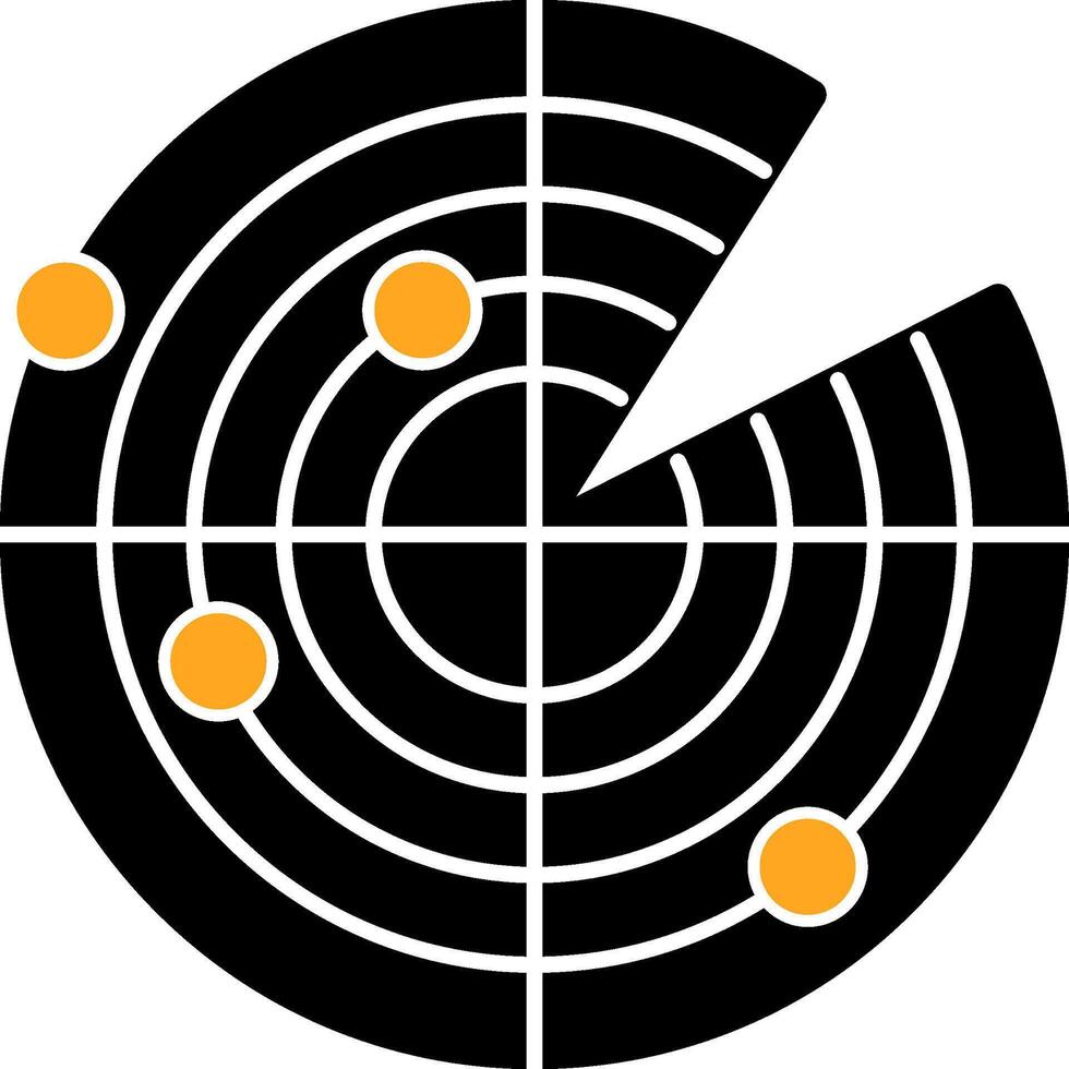 Radar Colorful Icon vector