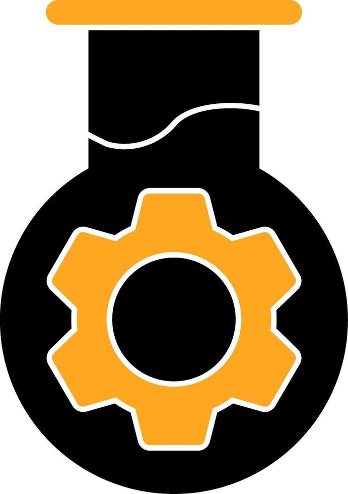 Test Tube Colorful Icon vector