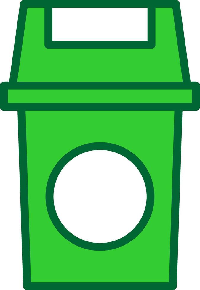 Recycle Bin Colorful Icon vector