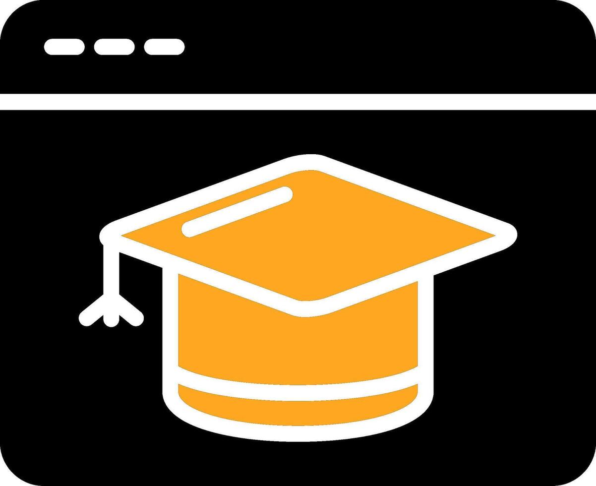 E - Learning Colorful Icon vector