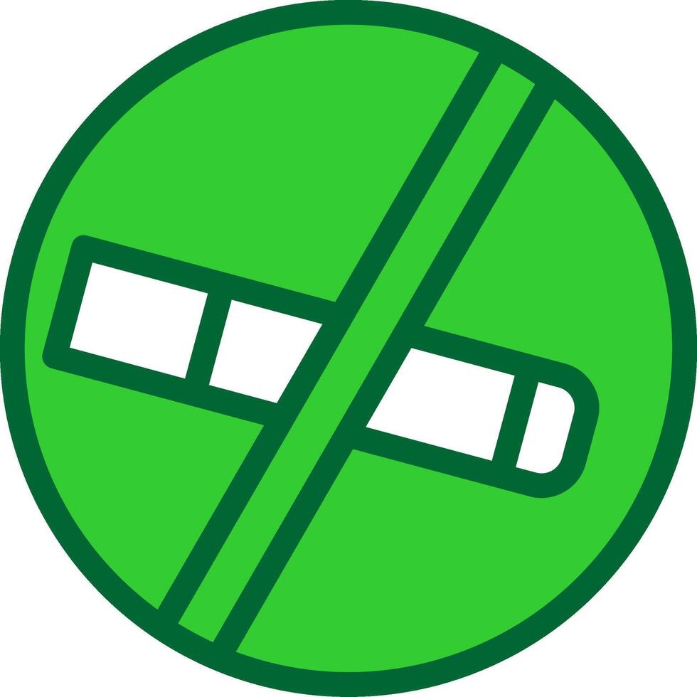 Smoking Free Colorful Icon vector