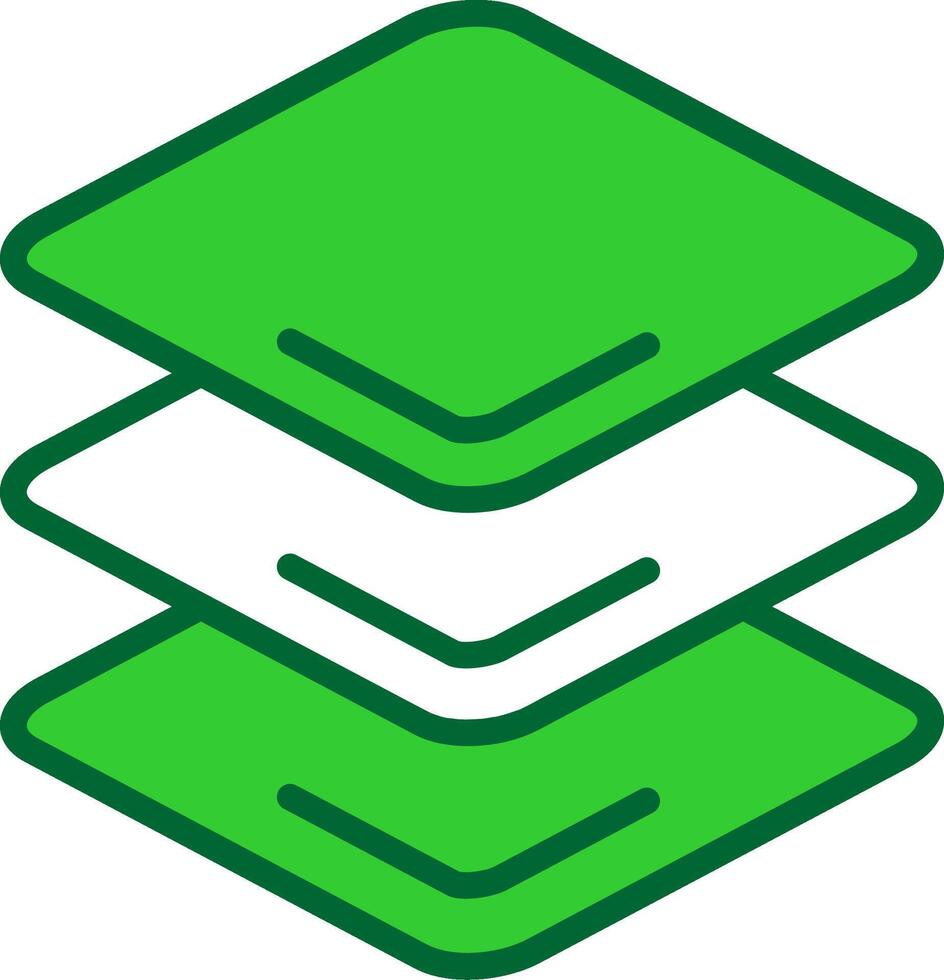 Layers Colorful Icon vector