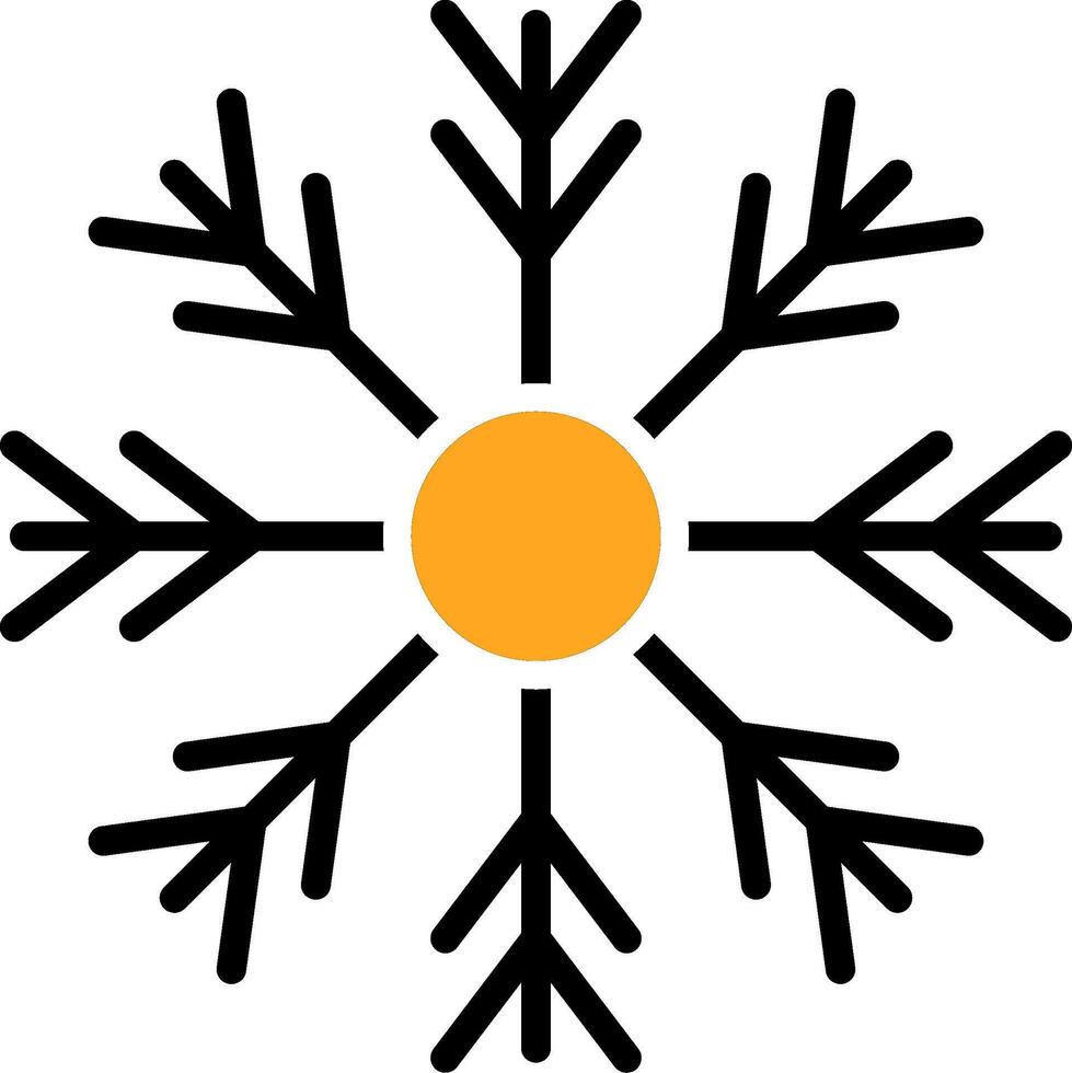 Snowflake Colorful Icon vector