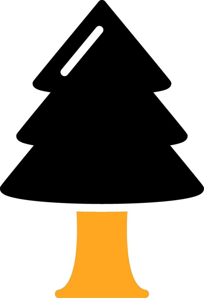 Christmas Tree Colorful Icon vector