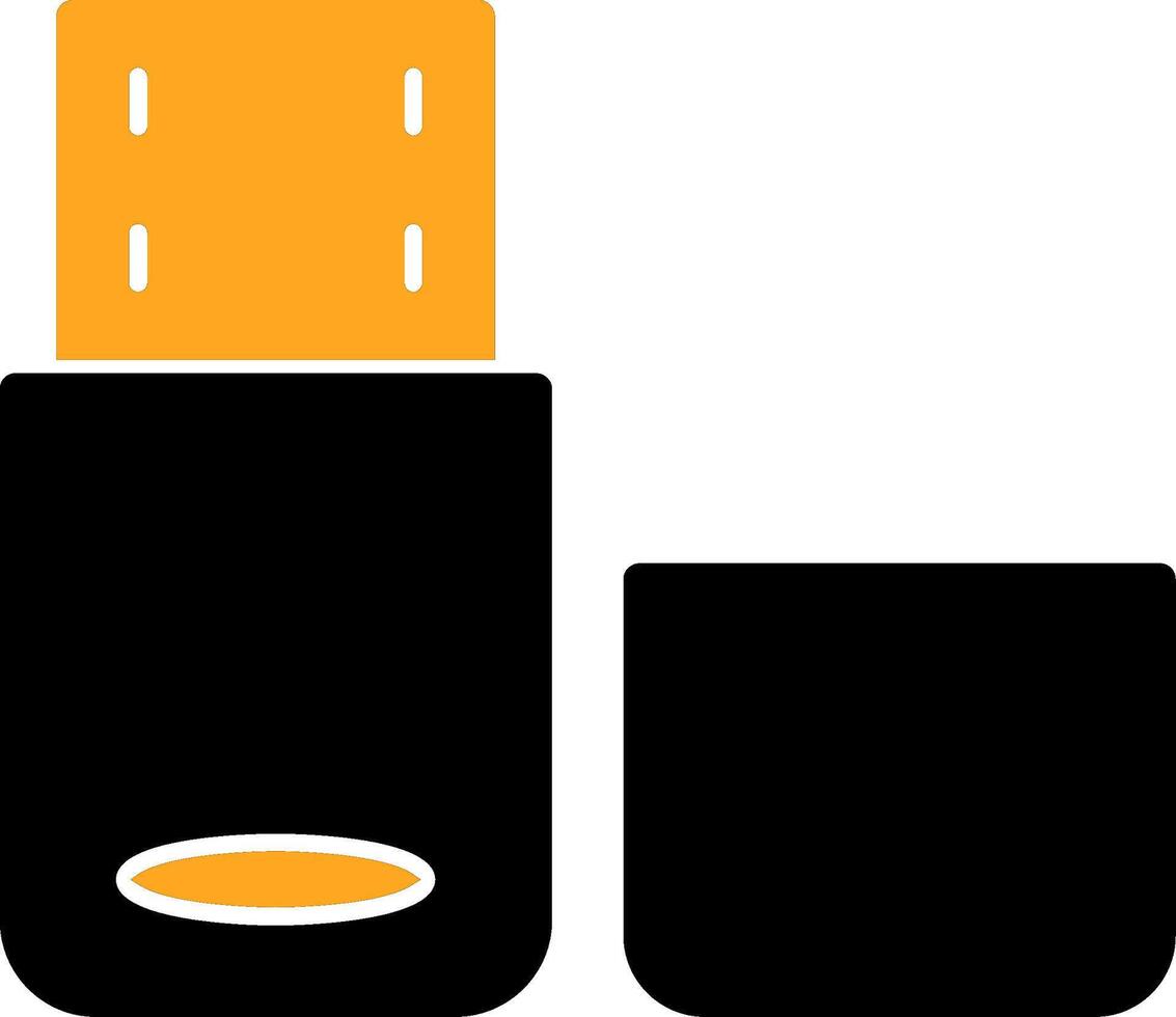Pen Drive Colorful Icon vector