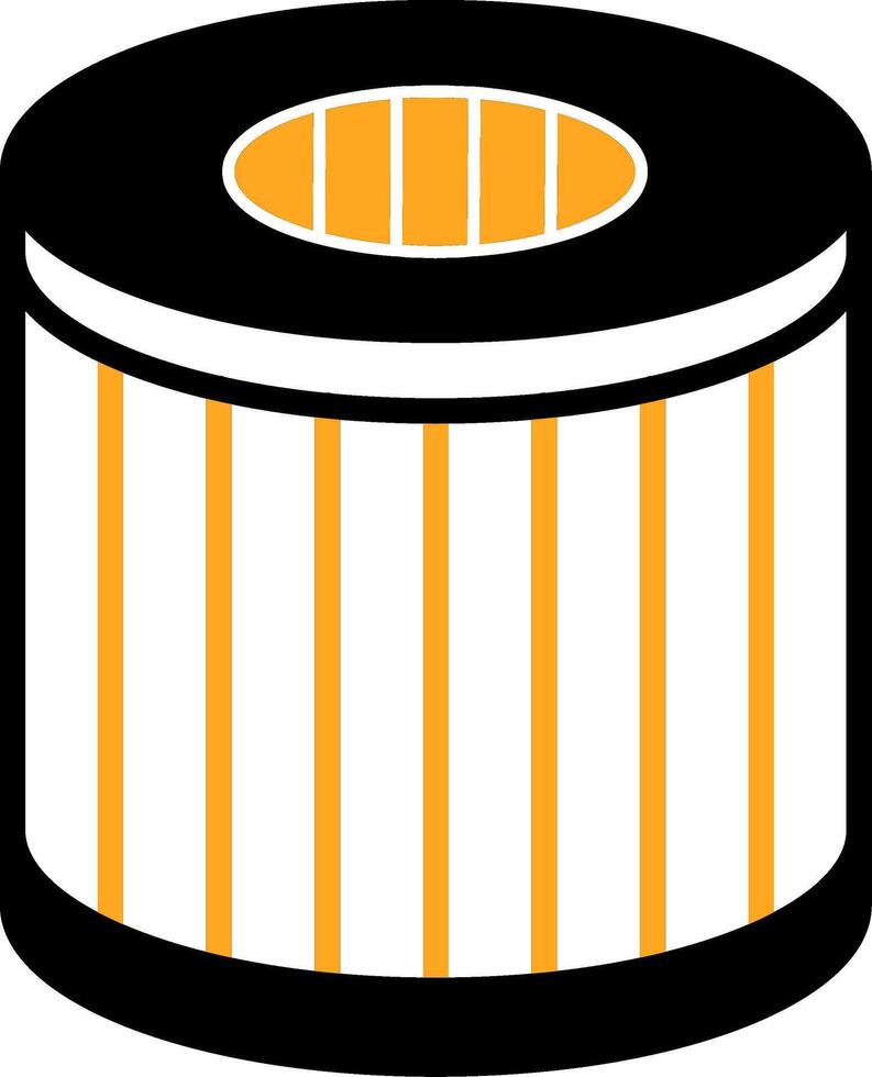 Oil Filter Colorful Icon vector