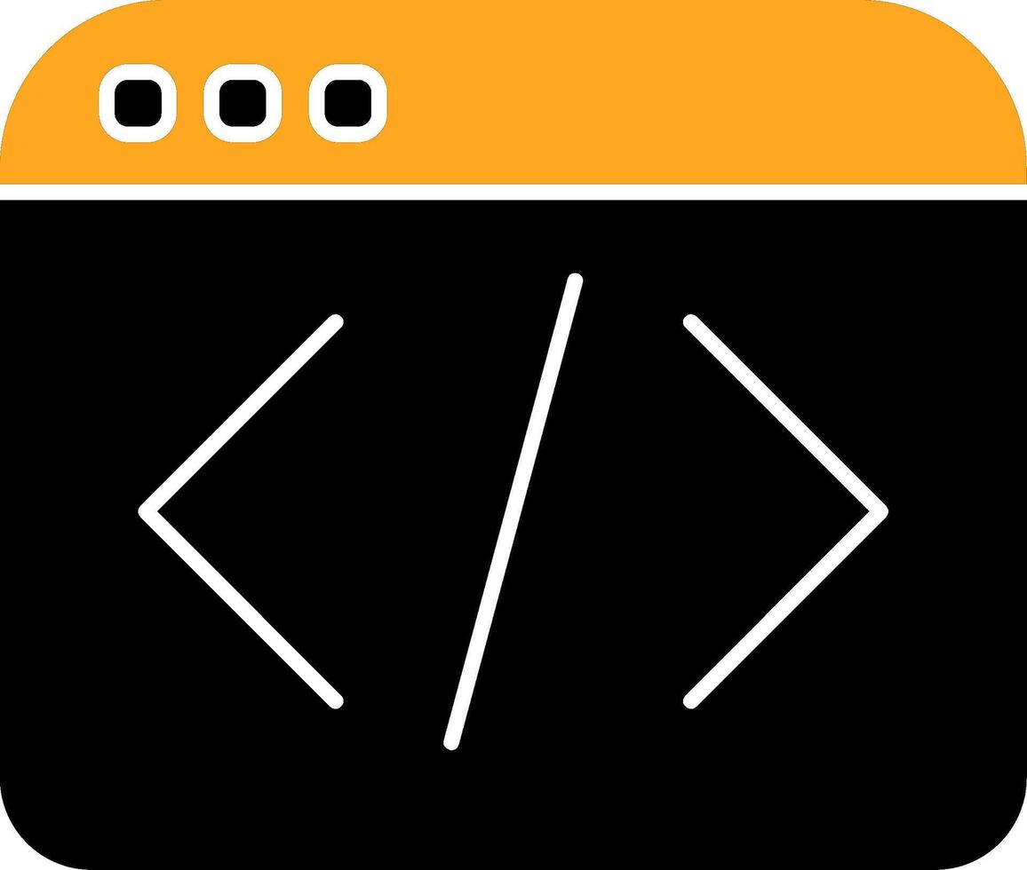 Web Programing Colorful Icon vector