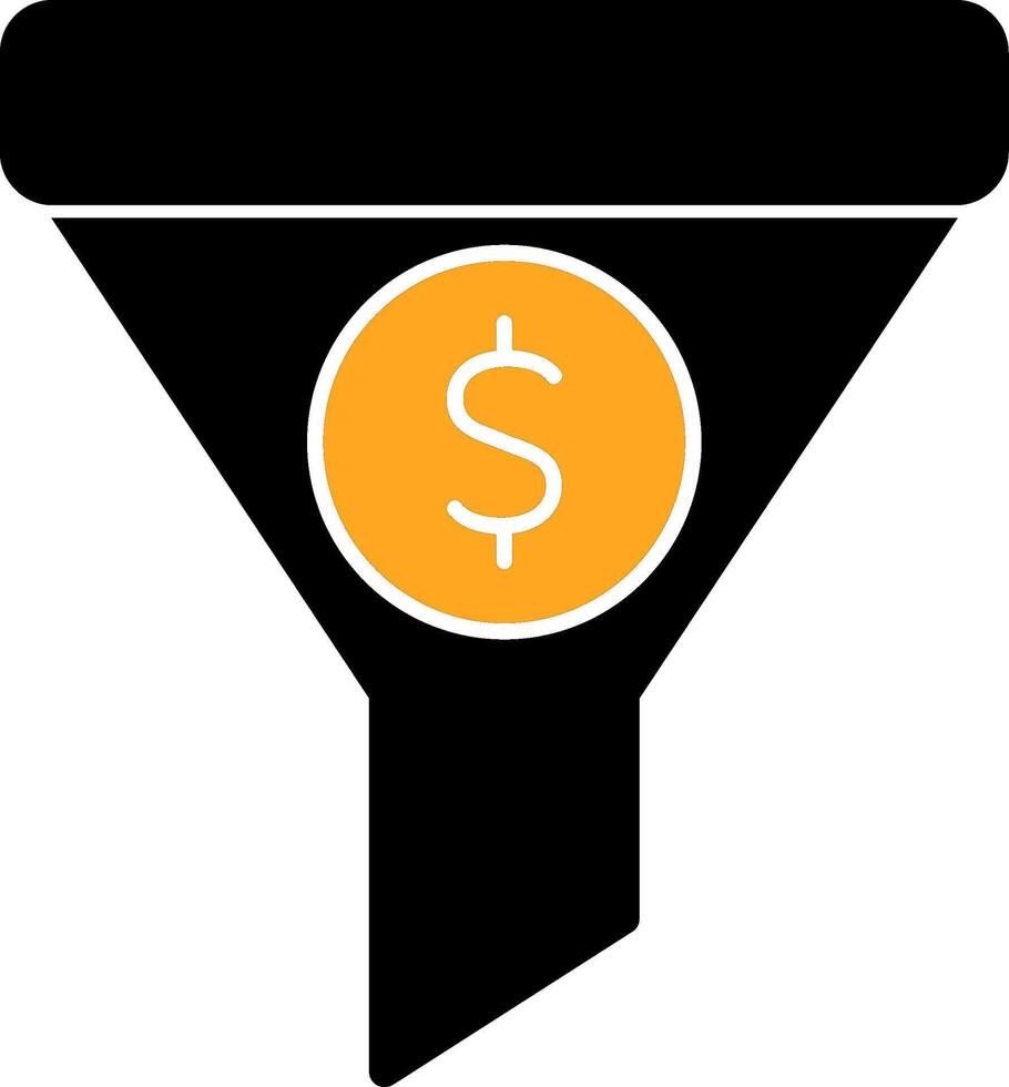Sales Funnel Colorful Icon vector
