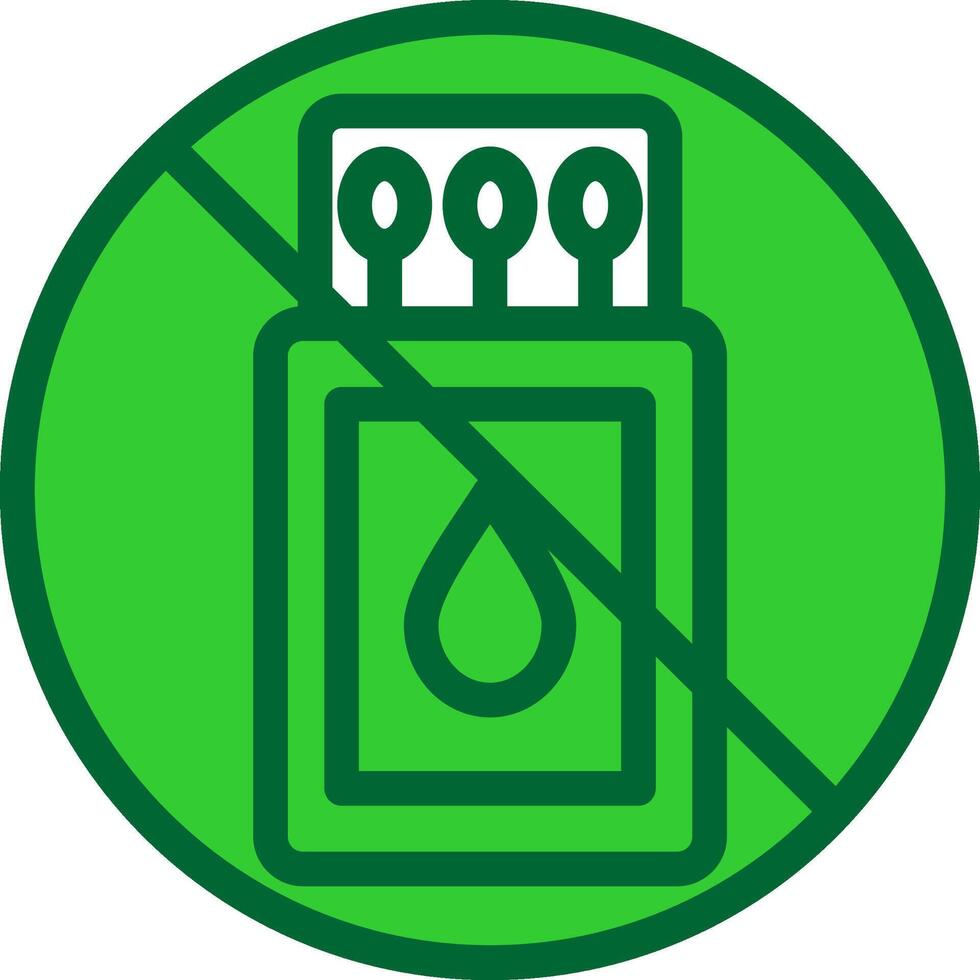 No Fire Colorful Icon vector