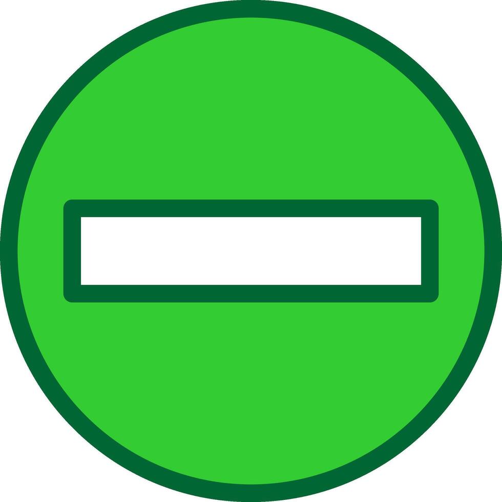 Minus Colorful Icon vector