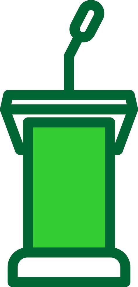 Podium Colorful Icon vector