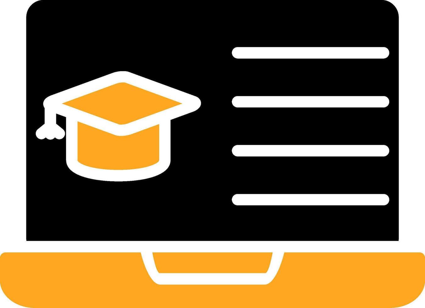 E - Learning Colorful Icon vector
