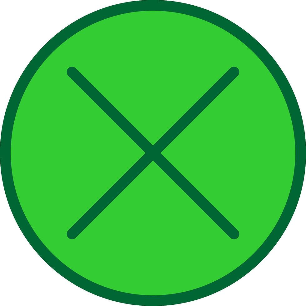 Cancel Colorful Icon vector