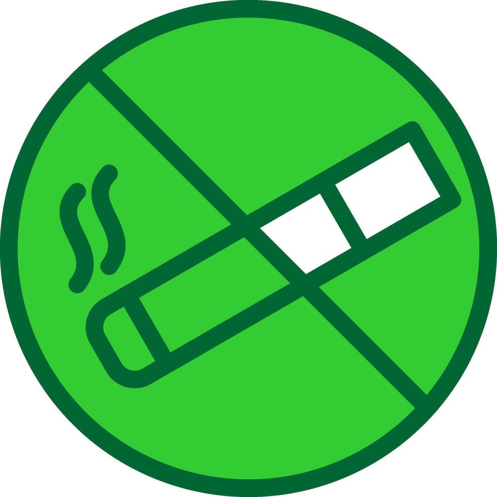 No Smoking Colorful Icon vector