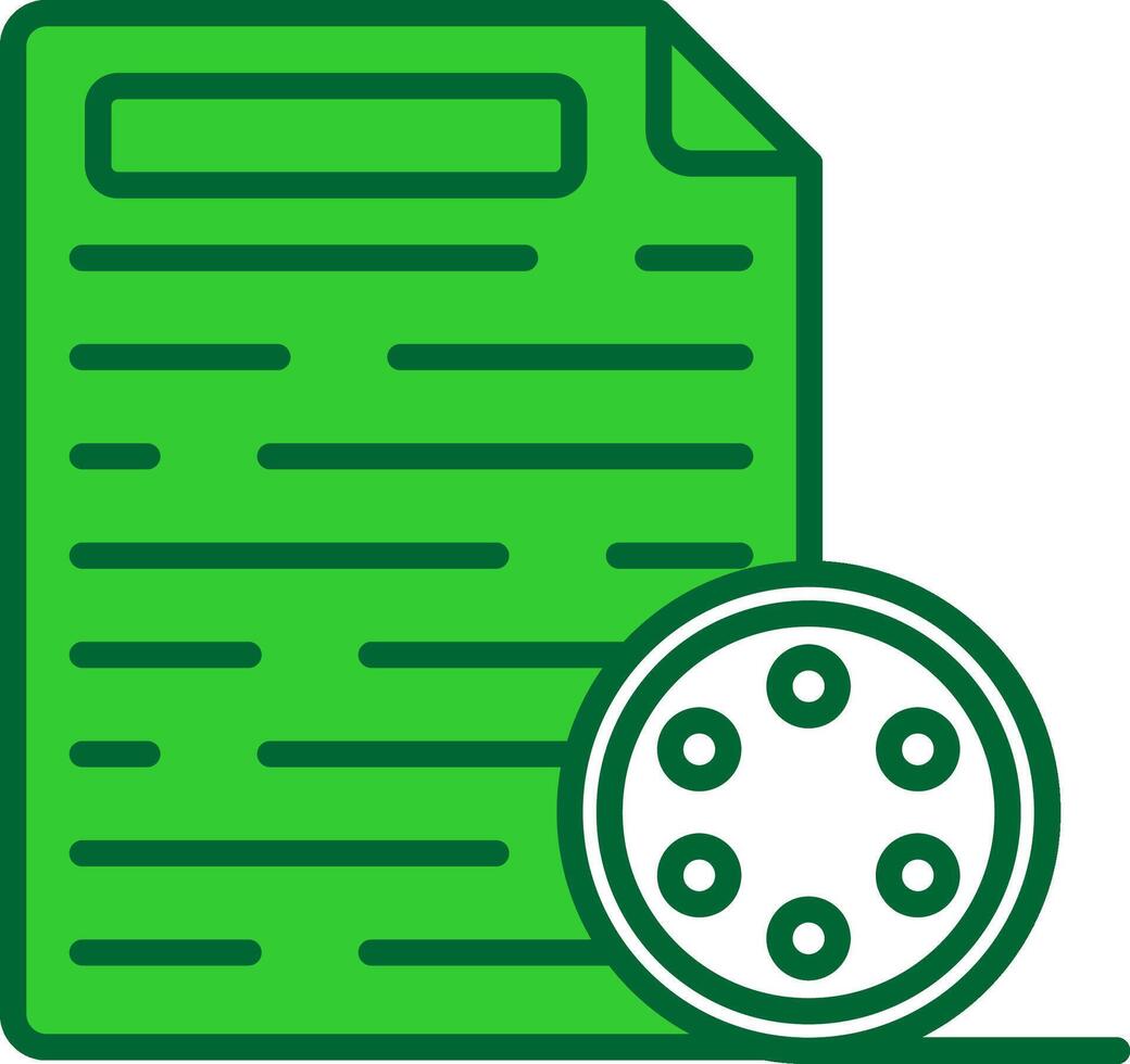 Transcript Colorful Icon vector