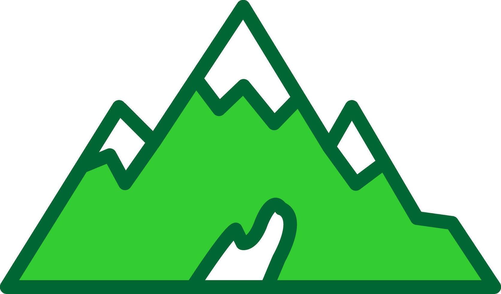 Mountain Colorful Icon vector