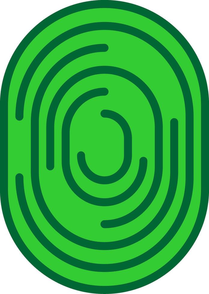 Fingerprint Colorful Icon vector