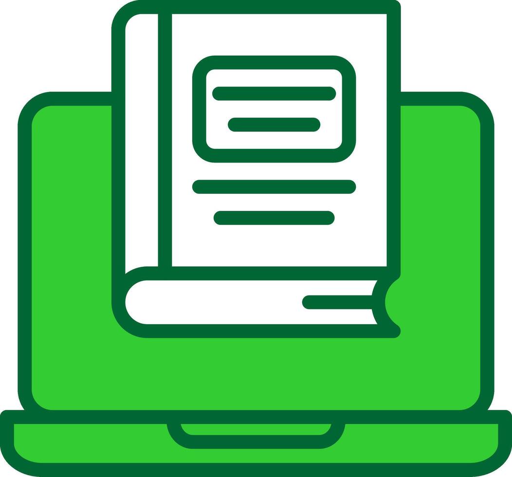 E - Learning Colorful Icon vector