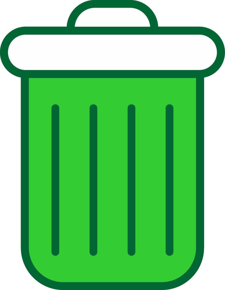 Trash Colorful Icon vector